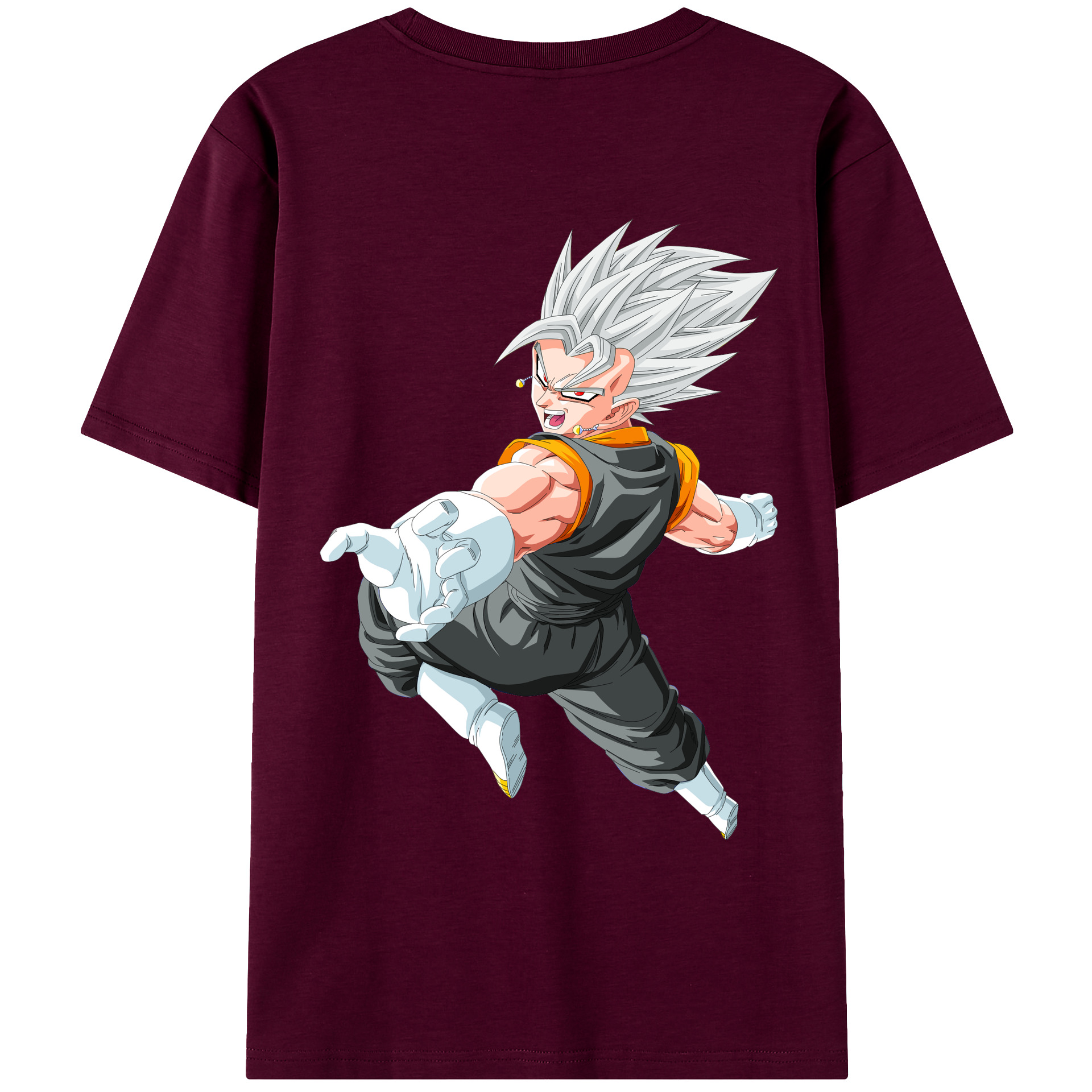 （画像用） ドラゴンボール ベジータ四世（Bejīta Yonsei）DRAGON BALL Vegeta IV レディース半袖Tシャツ(バックプリント)